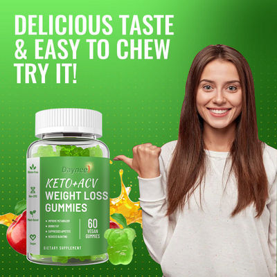 Частный маркировка Gummy Candy Поддержка управления весом Функция для похудения Кето ACV