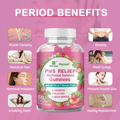 Регулируйте менструацию Гуми OEM Womb Detox Yoni Gummies 3g*60 Сэндвич Алмазной формы