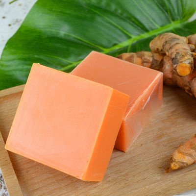 Органическое мыло из имбиря и куркумы для чувствительной кожи Успокаивающее и очищающее влагалище